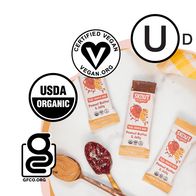 Skout Organic Peanut Butter & Jelly Kids Bar by Skout Organic