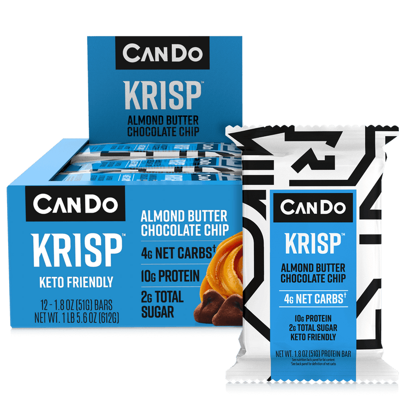 ALMOND BUTTER CHOCOLATE CHIP (12-PACK) by CanDo KRISP